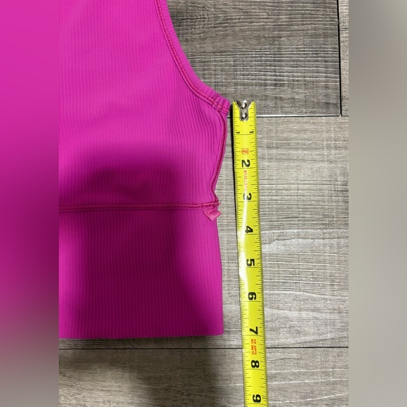 Lululemon Power Pivot Ribbed Tank Pink - Picture 4 of 6